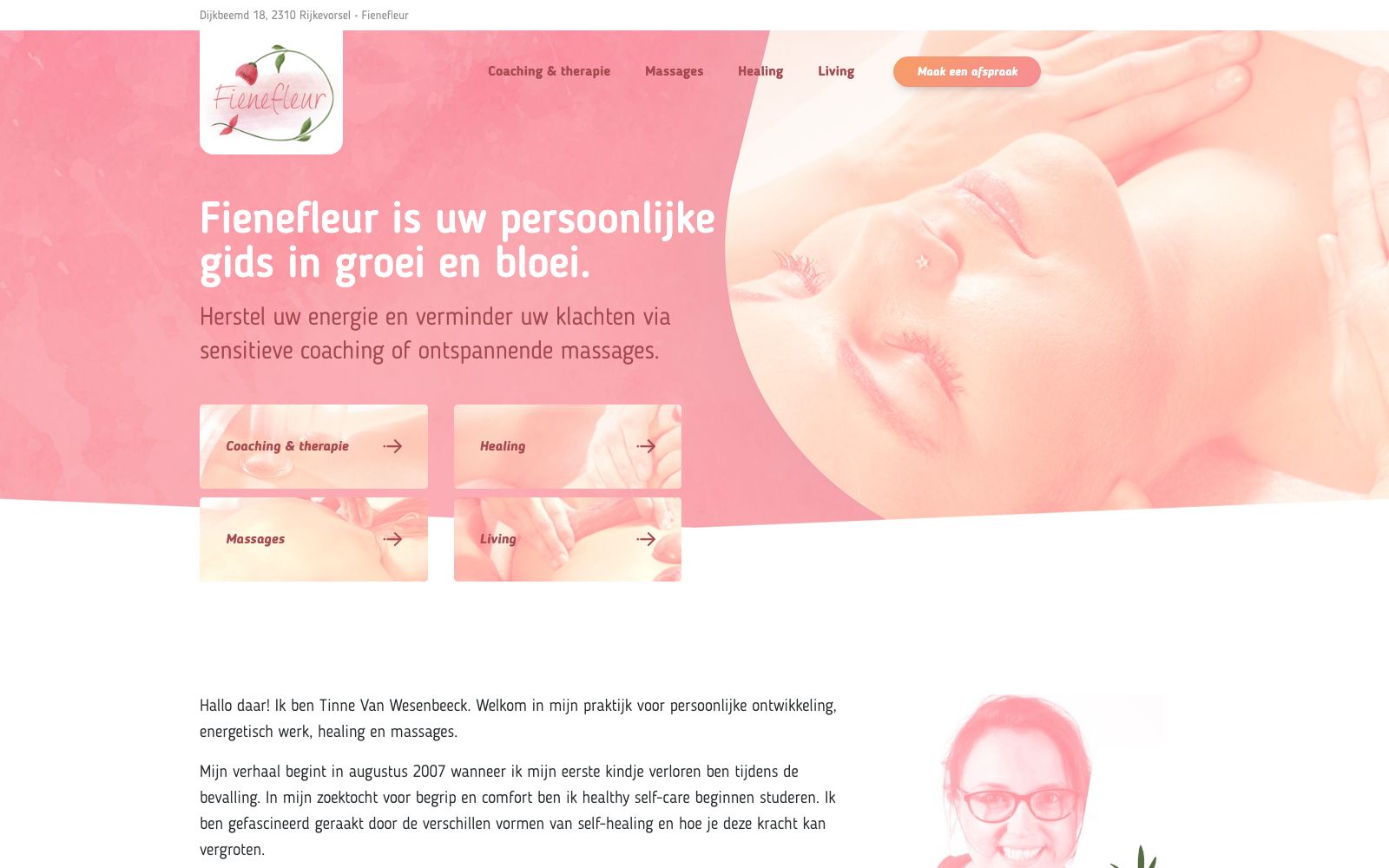 Oude website Fienefleur